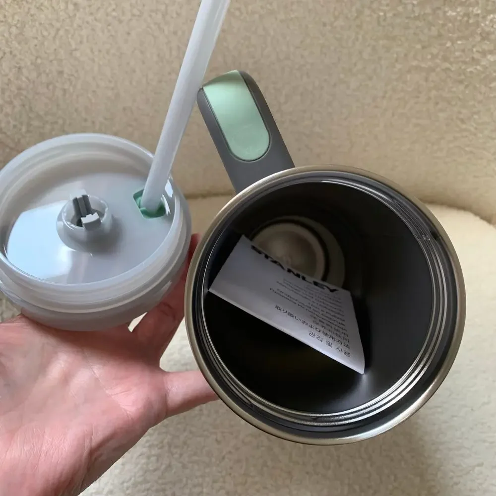 NEW Stanley Flowstate Quencher H2.0 Tumbler 40 oz Charcoal Gray with Teal - Picture 3 of 9